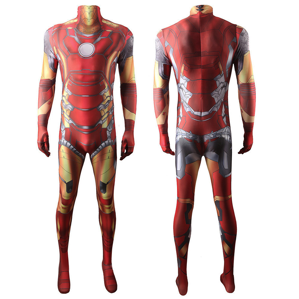 Marvel Cosplay -Kostüme Avengers Männer Iron Man Superhelden Kinder Erwachsene BodySuit Kostüme Spandex Halloween Cosplay Jumpsuit