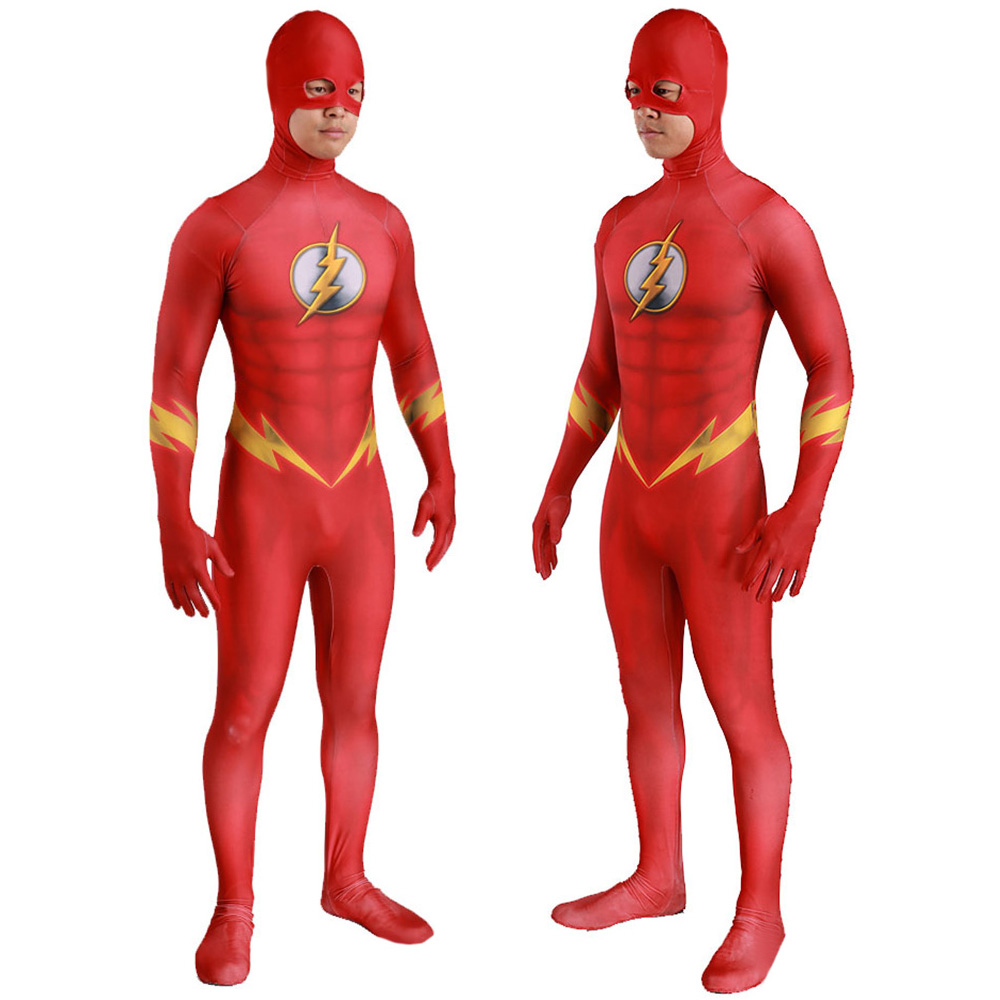 Comics The Flash Cosplay BodySuit für Kinder Erwachsene Speed ​​Force Superhelden Kostüm Halloween tun vor, spandex Jumpsuit zu spielen