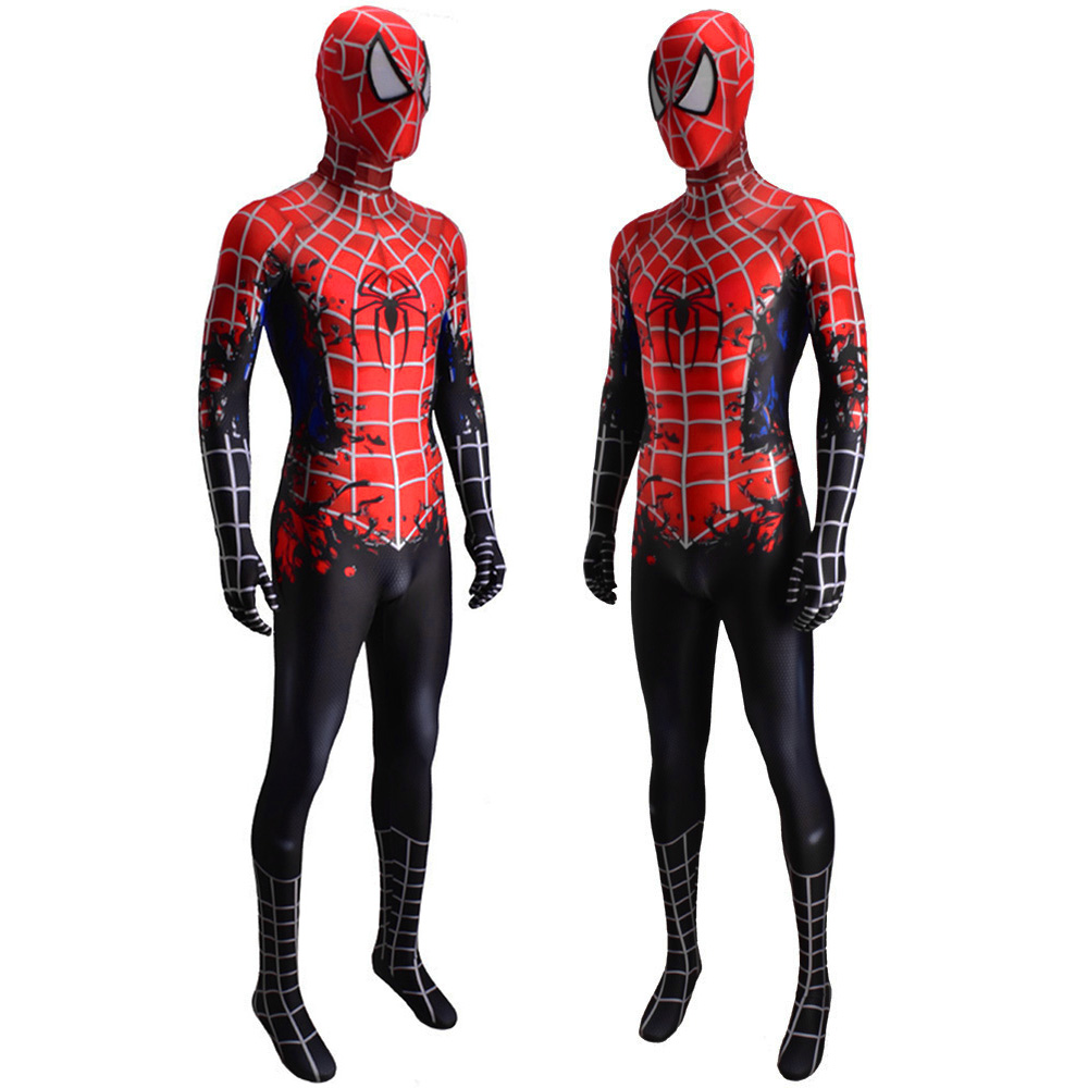 Spider Cosplay Superhelden Kostüm Venom Raimi Cosplay BodySuit Halloween Strumpfhosen Anzüge 3D -Stil für Kinder/Erwachsene