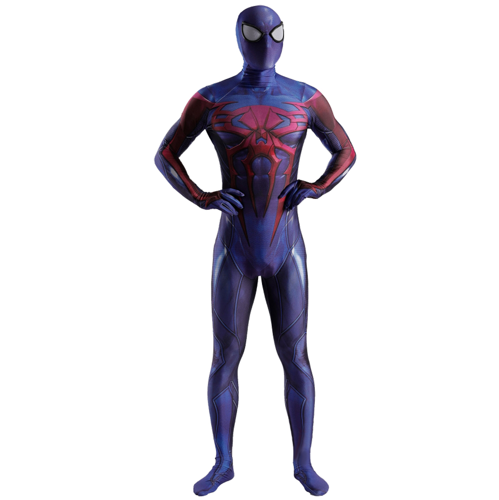 Game Spider-Man 2099 Miguel Ohara Superhelden Cosplay einteilige Strumpfhosen Halloween Bühne Kleidung Superhelden Kostüm für Kinder Männer