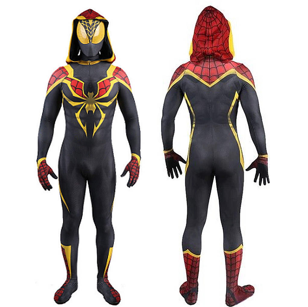 New Iron Spider-Man Deluxe Battle Anzug Spandex Cosplay Bodysuit Halloween Party Kostüm Bestes Geschenk für Kinder Erwachsene