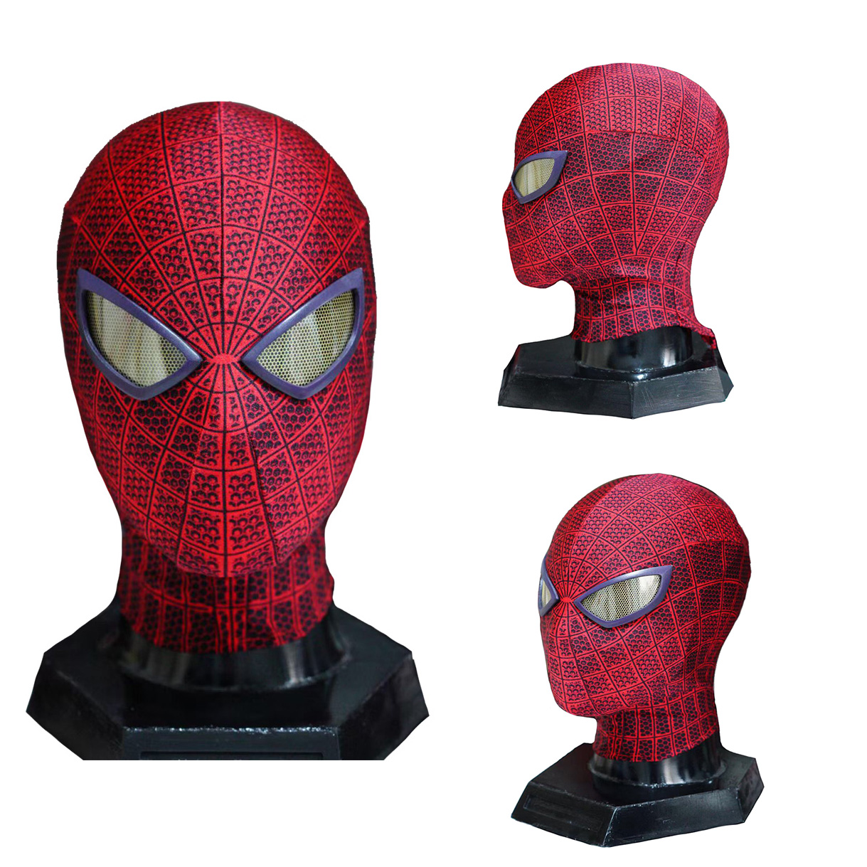 Cosplay-Kostüm Spiderman Zentai BodySuit Halloween Erwachsene Kinder Der erstaunliche Spider-Man Dark Color Hooded Maske Deluxe Anzug