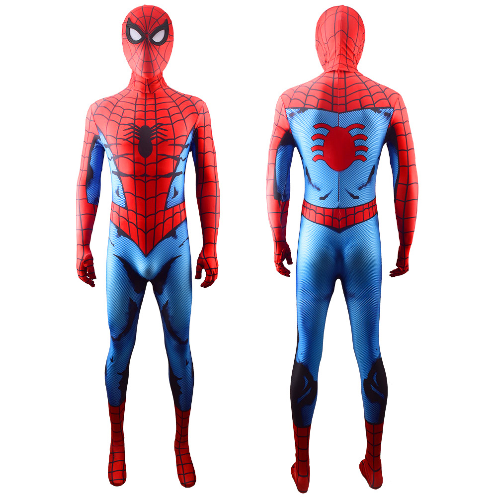 Klassische Comic Romita Spiderman Cosplay Halloween Kostümideen für Erwachsene/Kinder Bodysuit Overall Outfit