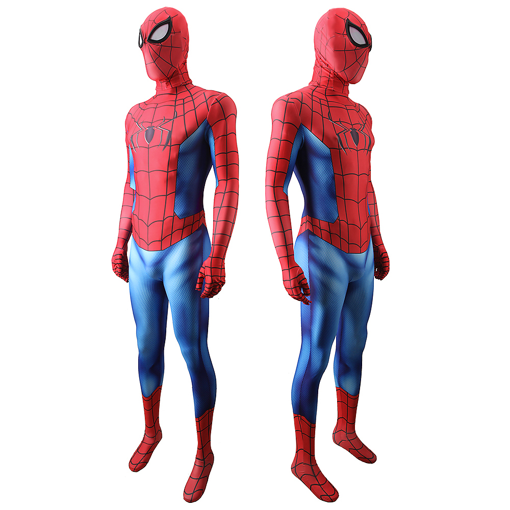 New Spider Anzug Spider-Man No Fay Home Classic Anzug Spandex Kostüm Erwachsene Kinder Unisex Lycra Full Bodysuit Halloween Cosplay