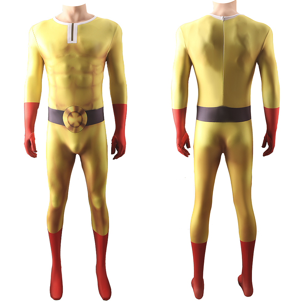 One Punch-Man Anime Cosplay Kostüm Overalls Superhelden Rollenspiel Bodysuits Outfits Halloween Carnival Party Kostüm