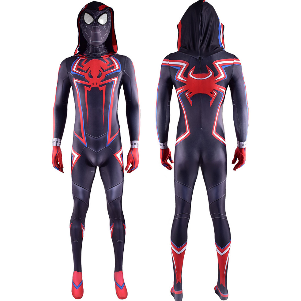 Film Marvel Classic Superhelden Spider-Man Miles Morales 2099 Cosplay Halloween Bodysuit Outfit Erwachsene/Kinder