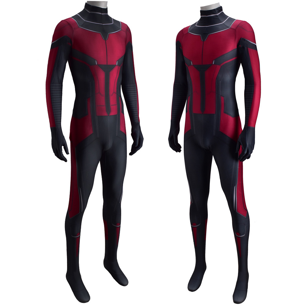 Superhelden-Ant-Man-Kostüm Erwachsene Cosplay Uniform Full Halloween Deluxe Strumpfhosen Jumpsuit Set für Erwachsene/Kinder