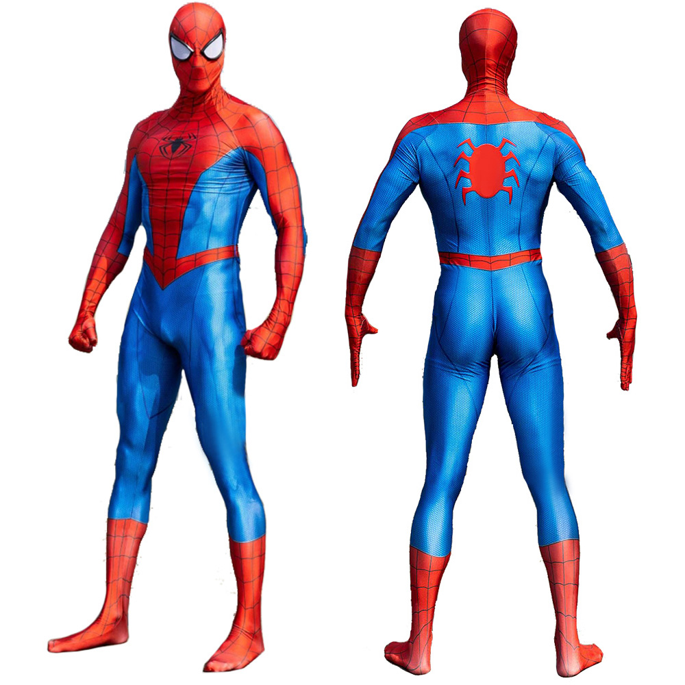 Spiel PS5 Marvel Spider-Man Party Bühnen Kostüm Halloween Cosplay Show Muskelanzug BodySuit Outfit Erwachsene/Kinder