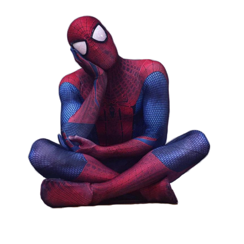 Marvel Classic Superhelden Muscular Der erstaunliche Spider-Man-Body-Strumpfhocksanzug Erwachsene/Kinder kreative einzigartige Kostüme für Halloween （Zwei Augenmasken sind erhältlich）