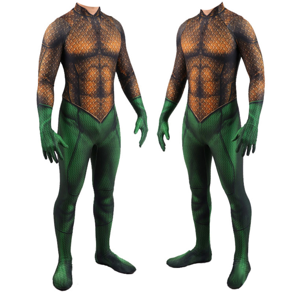 Adult Rubie’s Aquaman Deluxe Kostüm kreative einzigartige Cosplay -Kostüme für Weihnacht Halloween Party Geburtstag (Dirty Color Version)