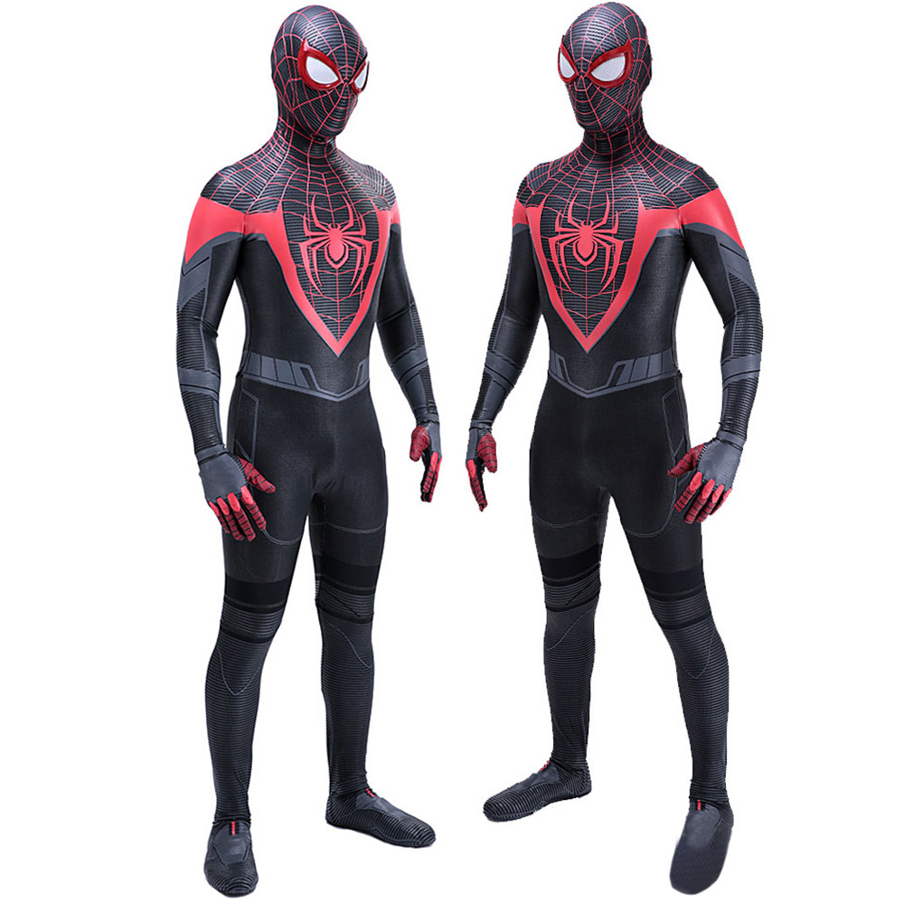 Spiel PS5 Marvel Spider-Man-Kostüme für Bühnenaufführungen Halloween Party Show Geburtstagsgeschenke BodySuits Jumpsuit Outfit Muskelanzug