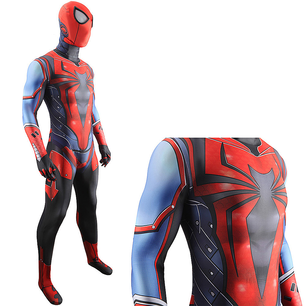 Spiel Marvel Superhero Cosplay Kostüme Spiderman Lycra BodySuit Halloween Kids Classic Spider-Man Cosplay-Kostüm für Mann Frauen