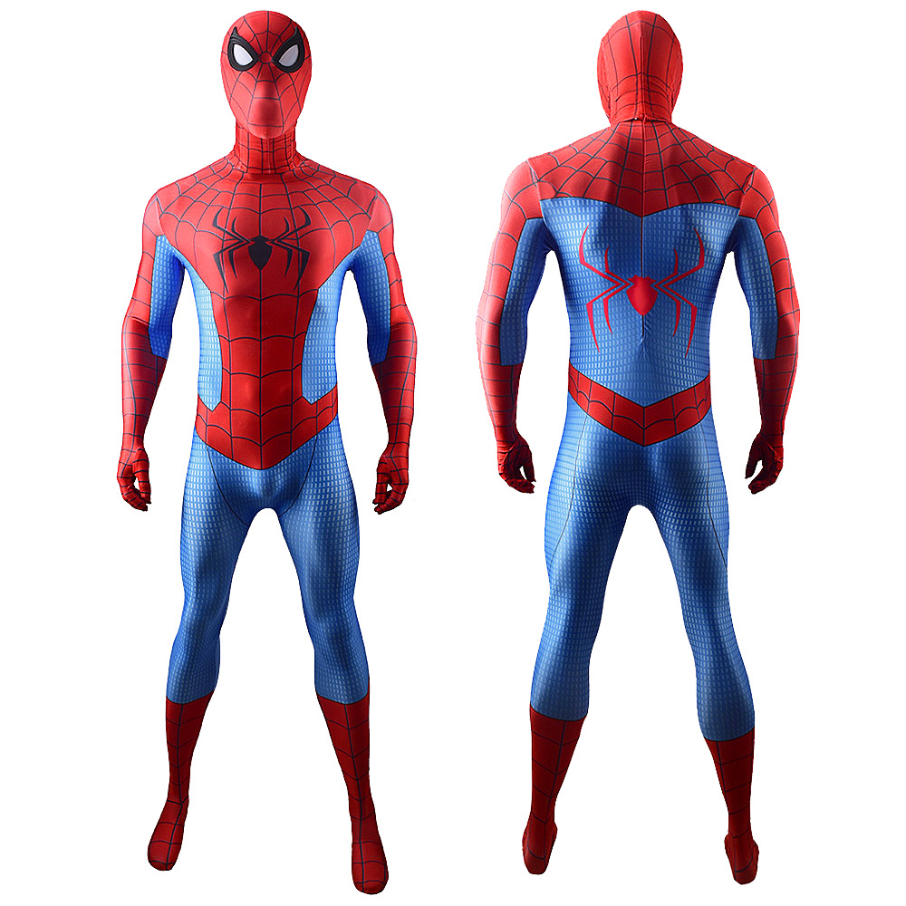 Marvel Classic Superhelden Spiderman Kreatives Bestes Halloween -Cosplay -Kostüm für Partybühne Performance Bodysuit Outfit für Erwachsene/Kinder