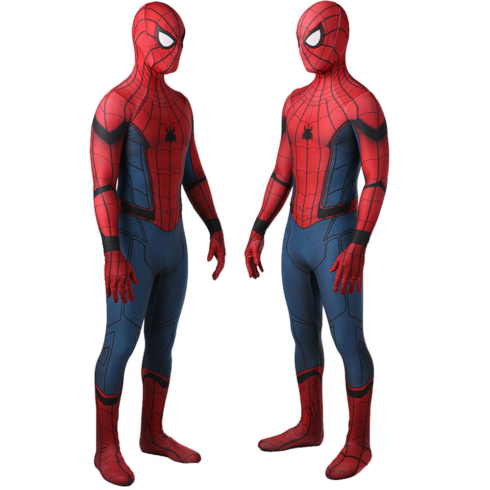 Marvel Classic Superhelden Spiderman Homecoming Cosplay Halloween Kostüm Cosplay Deluxe Strumpfhosen Jumpsuit Bodysuit für Erwachsene/Kinder