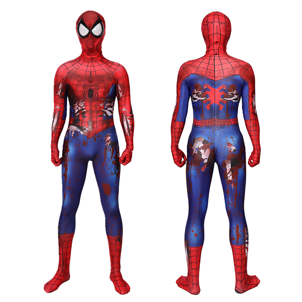 Zombie Spider-Man Halloween Kostümkompatible Superhelden Kostüm BodySuit Strumpfhosen Jüngerstände für Erwachsene/Kinder Party Cosplay 3D-Stil Beste Geschenke