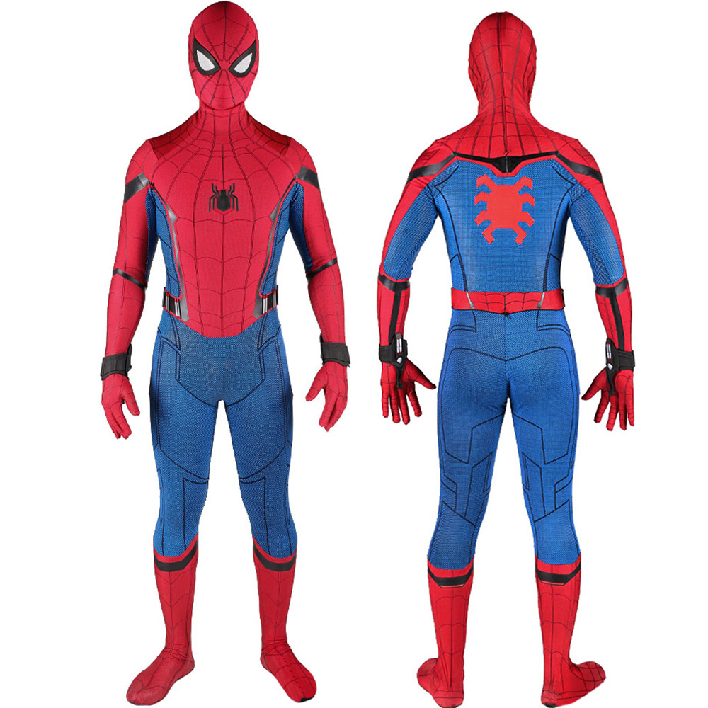 Marvel Superhelden Spider-Man Homecoming Halloween Kostümkompatible Superhelden Kostüm BodySuit Strumpfhoseanzug Anzüge für Erwachsene/Kinder Party Cosplay 3D-Stil Beste Geschenke