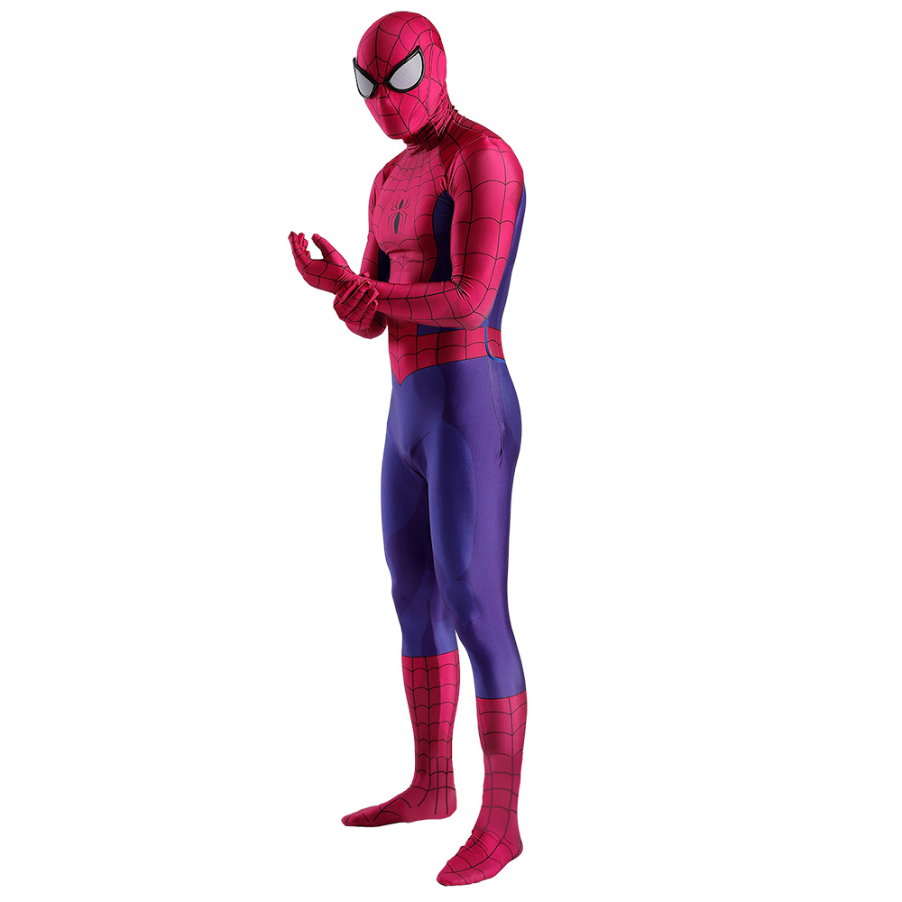 Marvel Superhelden Spider-Man 1994 Zentai Cosplay Halloween Party Geburtstag Muskelanzug Kostüme BodySuit Strumpfhosen Jumpsuit Erwachsene/Kinder 3D-Stil