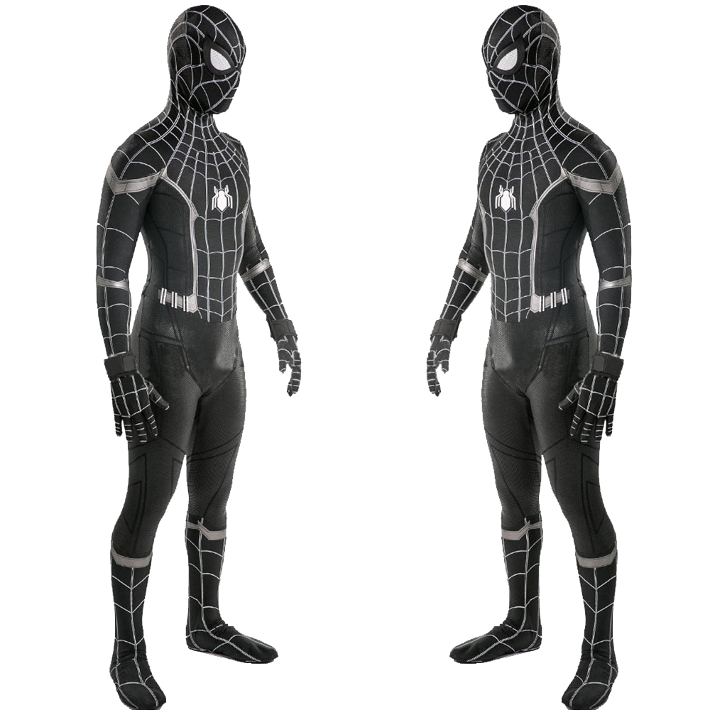 Black Spider-Man: Homecoming Superhelden Marvel Comics Halloween Premium-Kostüm-Ideen für Erwachsene/Kinder Bodysuit Overall Outfit